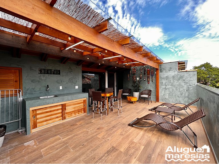 Casa a 3 min a pie de la playa de Paúba con WIFI superior