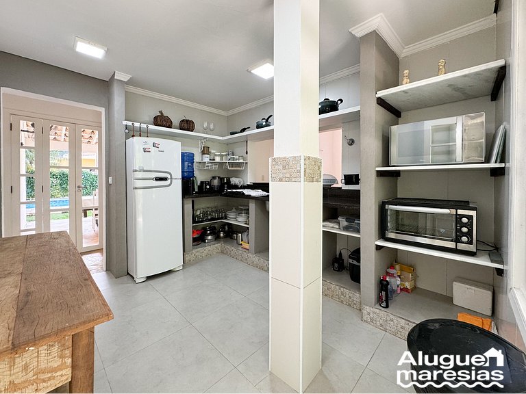 Casa con piscina privada a 150m de la playa de Pauba