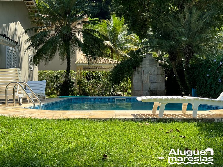 Casa con piscina privada a 150m de la playa de Pauba