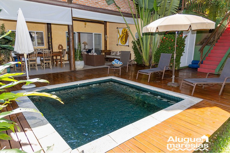 Piscina privativa - 300m da Charmosa e relaxante Praia de Pá