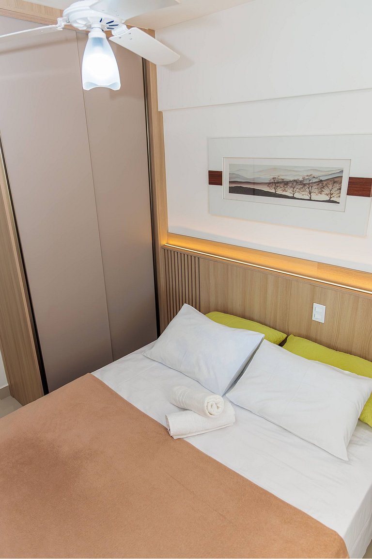 A 250m del mar, piscina y ropa de cama.