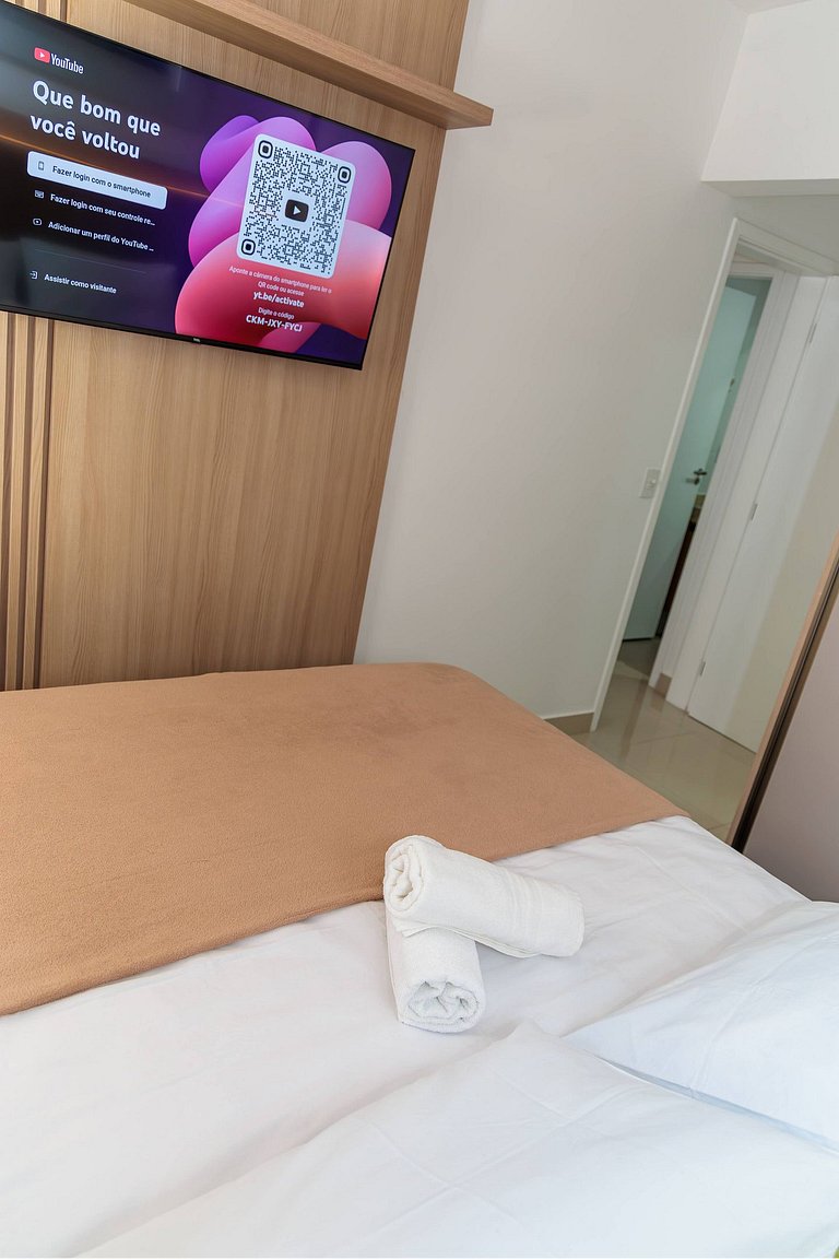 A 250m del mar, piscina y ropa de cama.