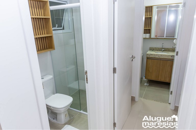 A 250m del mar, piscina y ropa de cama.