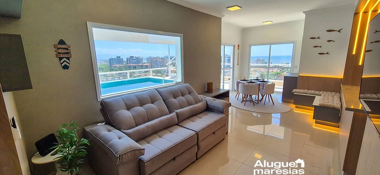 250m from the sea, swimming pool and bed linen