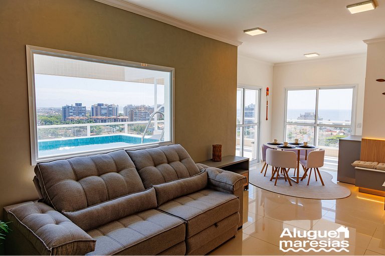 250m from the sea, swimming pool and bed linen