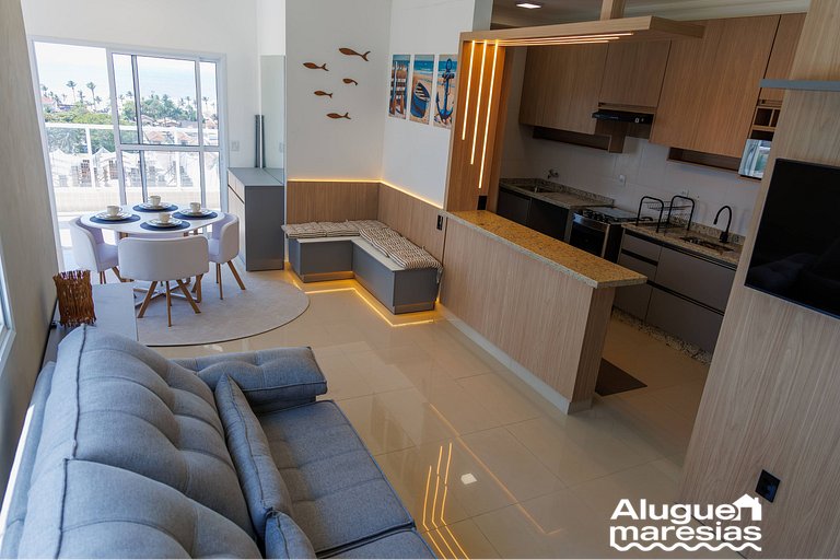 A 250m del mar, piscina y ropa de cama.