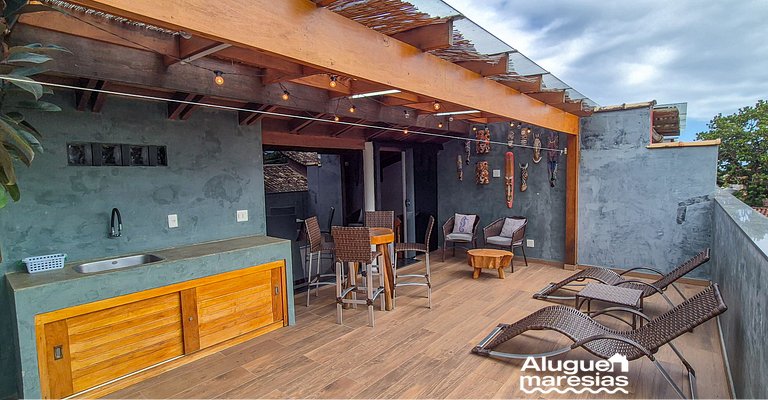 Casa a 3 min andando da Praia de Paúba c/ WIFI top