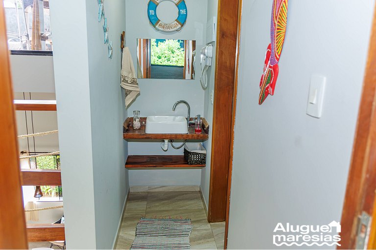 Casa a 3 min andando da Praia de Paúba c/ WIFI top