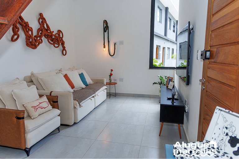 Elegância | Conforto | 600m da praia