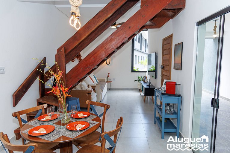 Casa Boa: comodidad a 600 metros de la Playa de Paúba