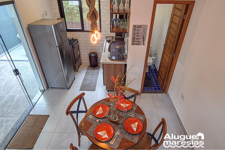 Casa Boa: comodidad a 600 metros de la Playa de Paúba