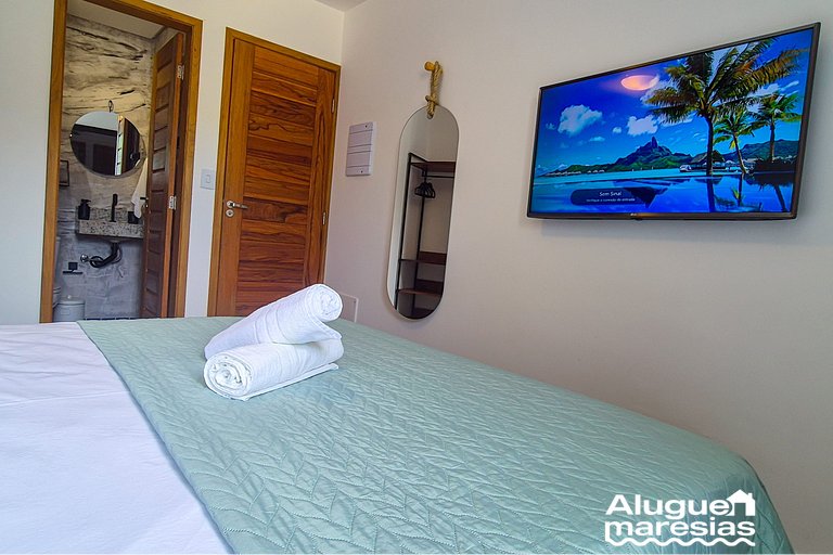 Elegância | Conforto | 600m da praia